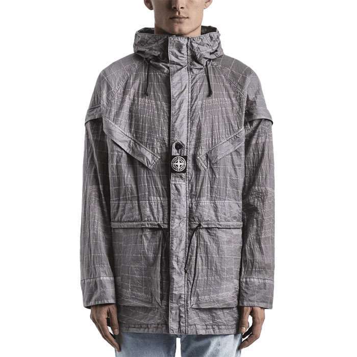 Ветровка Stone Island Reflective Grid On Lamy-tc Parka — фото 3